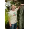 egyedi, feliratos, kiváló minőségű férfi kerti póló