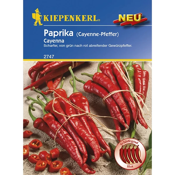 cayenna paprika vetőmag