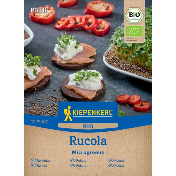 rukkola bio mikrozöldség vetőmag