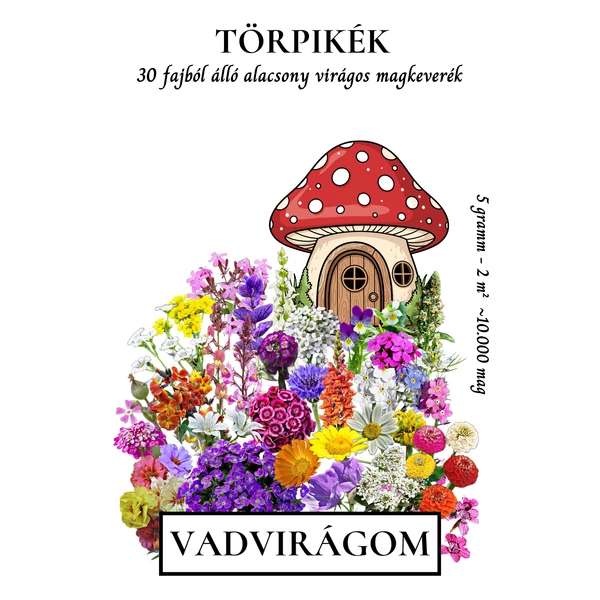 TÖRPIKÉK – alacsony virágos magkeverék - 5 gr