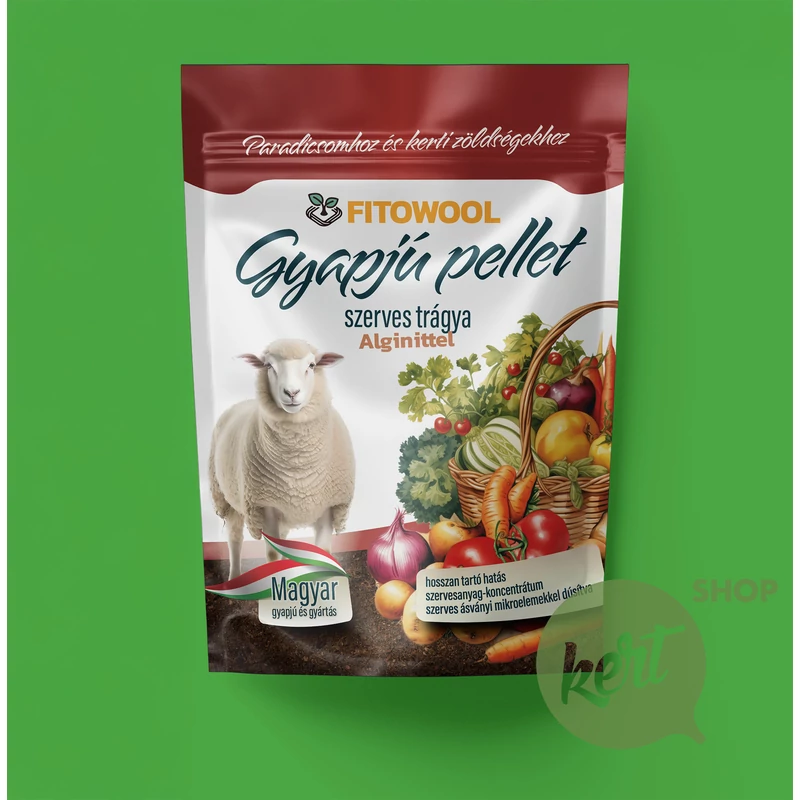 Fitowool Prémium gyapjú pellet paradicsomhoz és kerti zöldségekhez - 750g