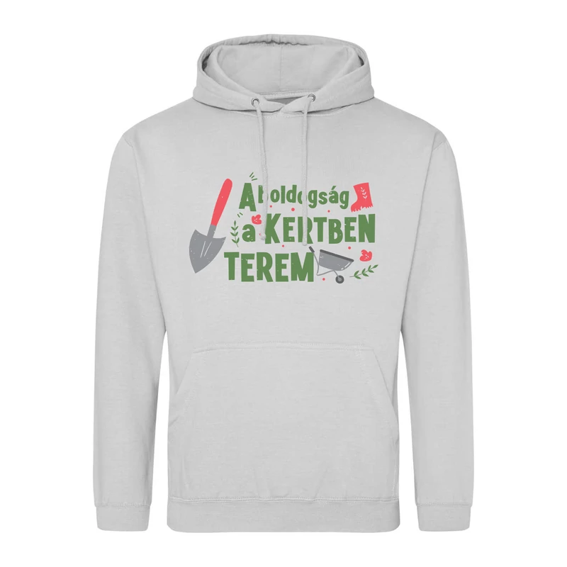 A boldogság a kertben terem uniszex kertész pulóver