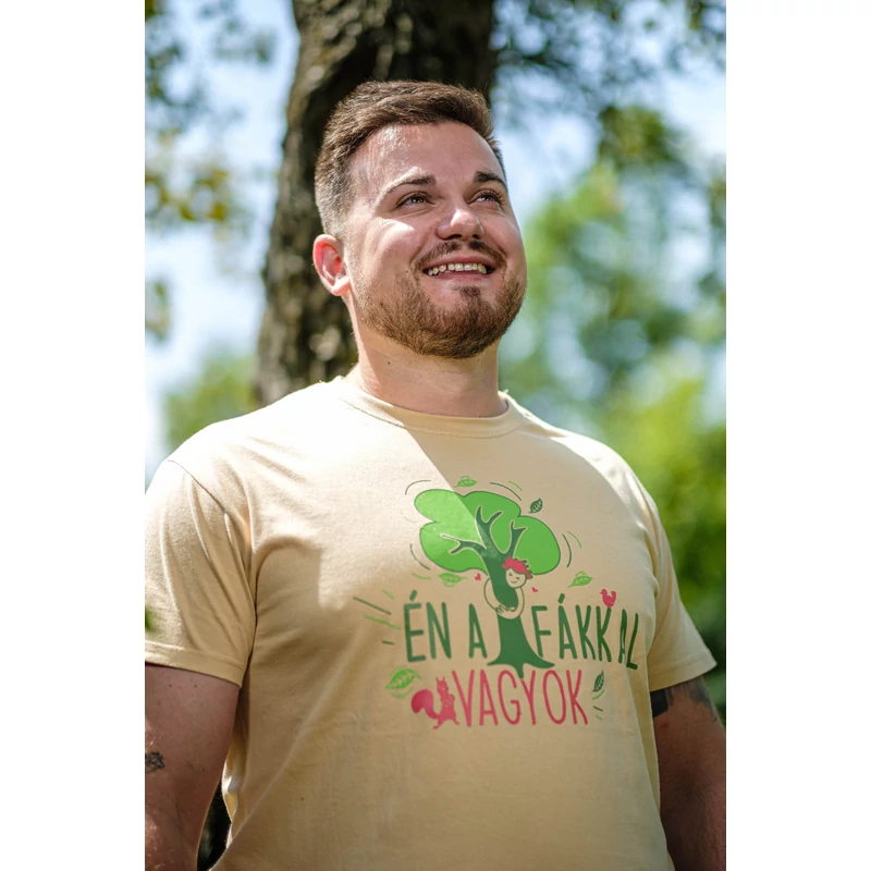 én a fákkal vagyok férfi kertész póló