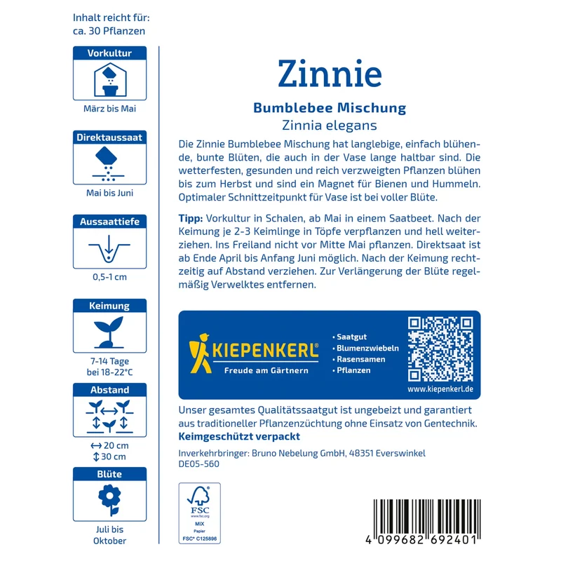 Kiepenkerl Bumblebee legényvirág (rézvirág) virágmag