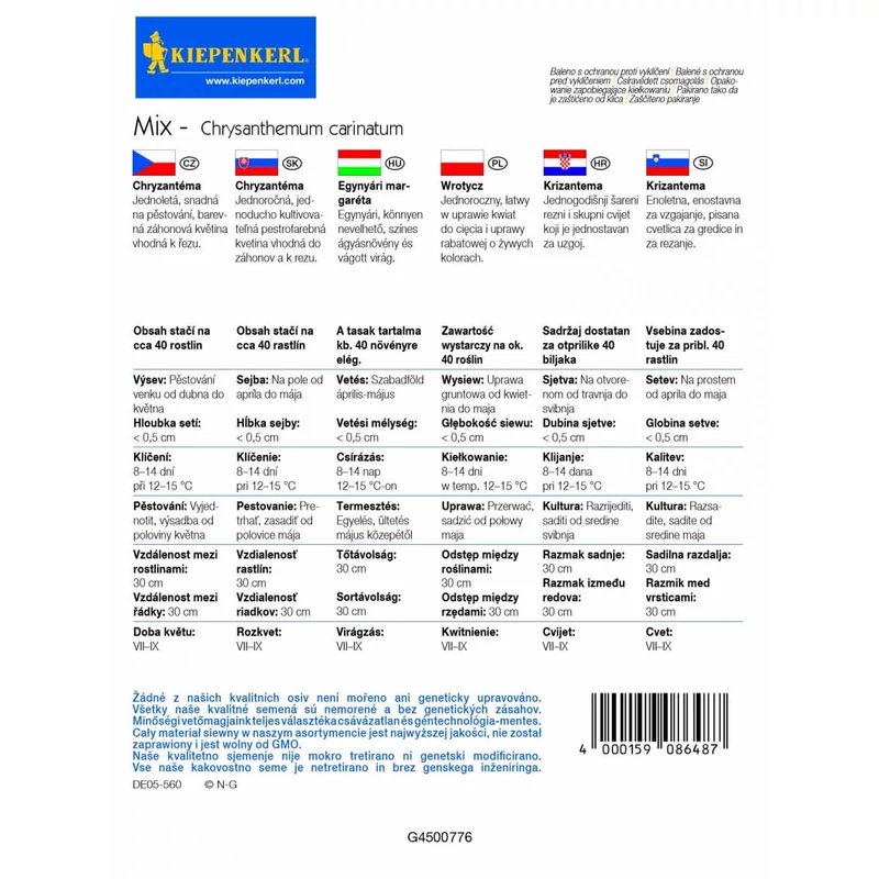 egynyári margaréta vetőmag