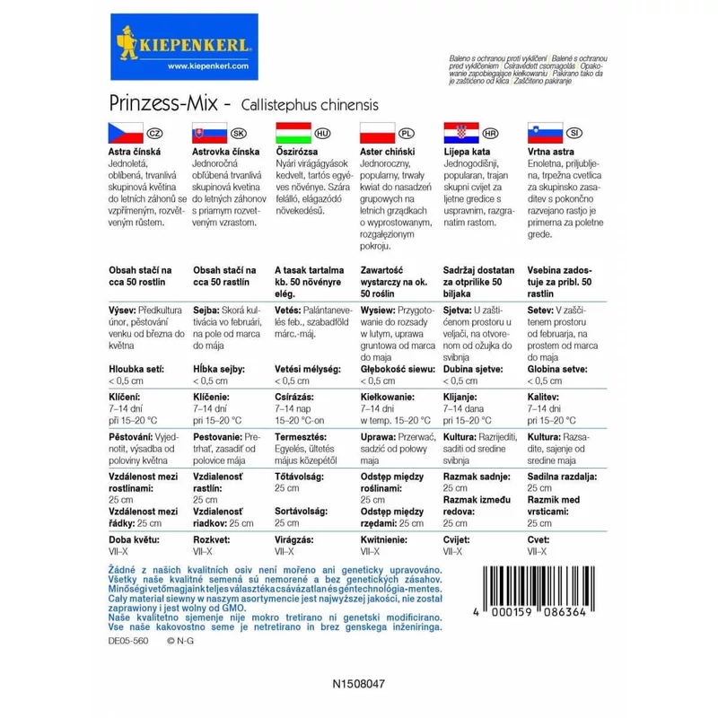 prinzess-mix őszirózsa vetőmag