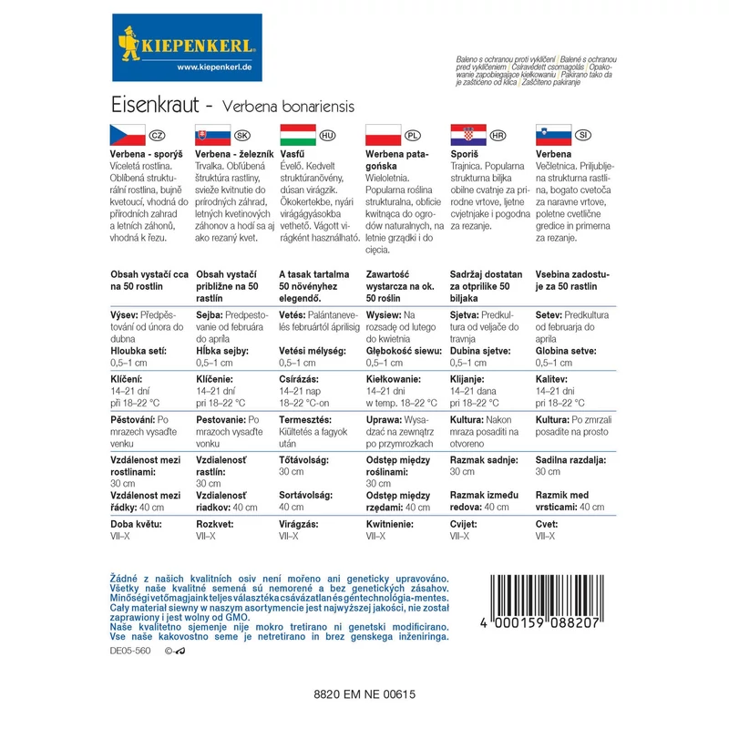 Kiepenkerl ernyős verbéna (Vasfű) vetőmag