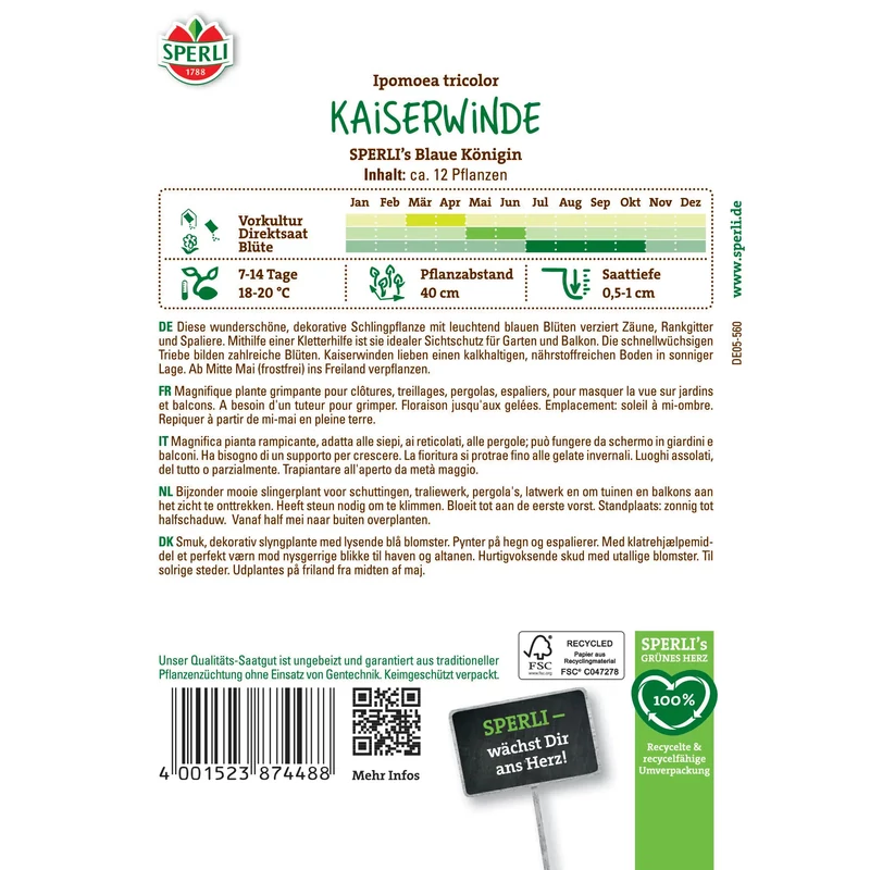 Sperli Kaiserwinde Hajnalka vetőmag