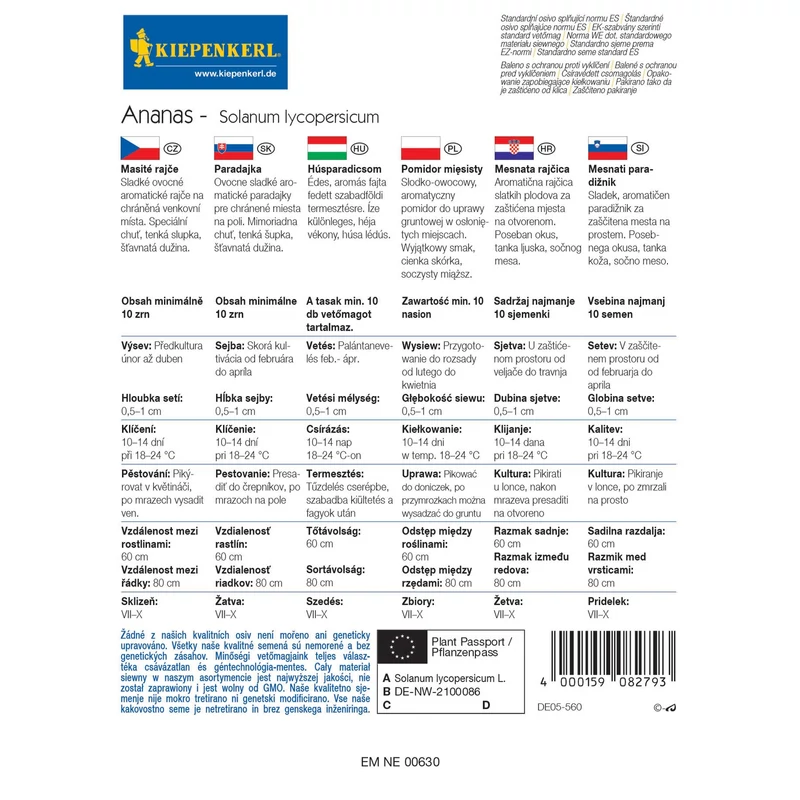 kiepenkerl ananas húsparadicsom vetőmag