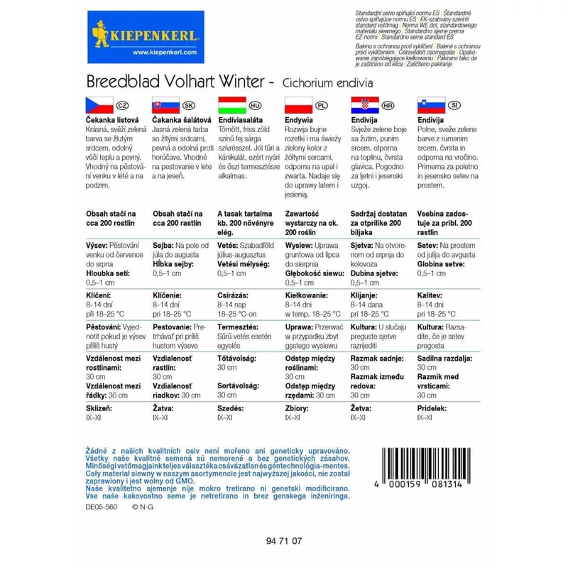 kiepenkerl endíviasaláta vetőmag