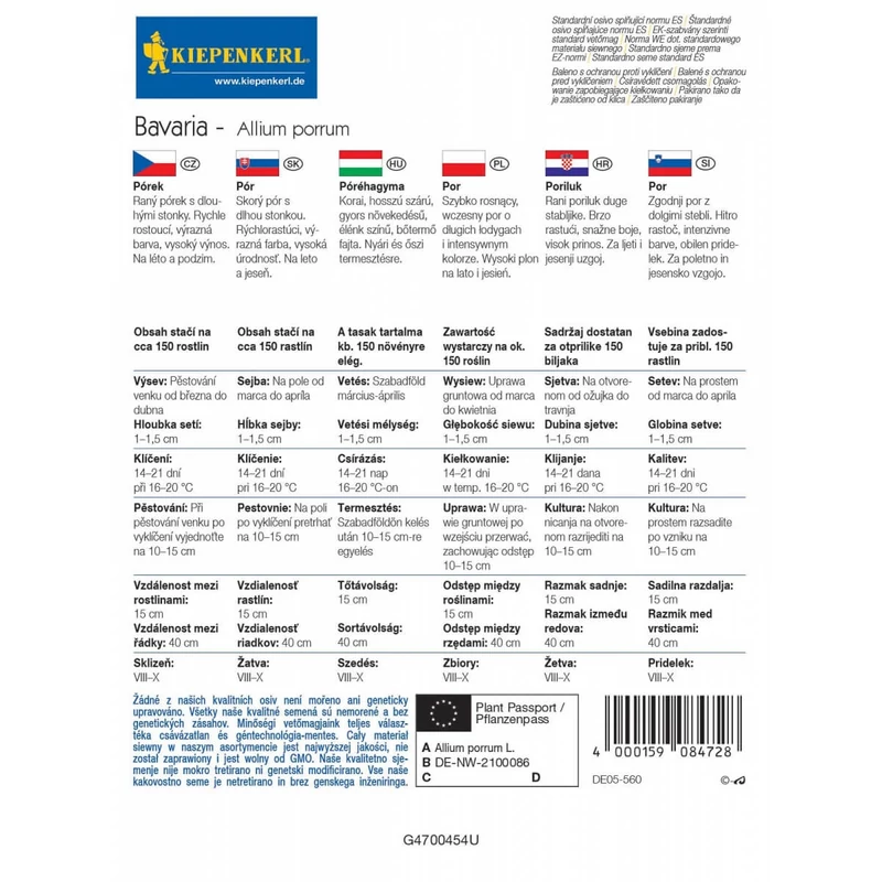 kiepenkerl bavaria póréhagyma vetőmag