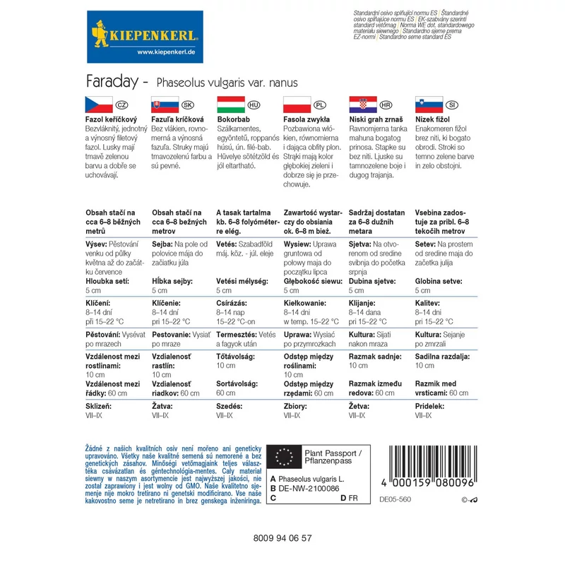 Kiepenkerl Faraday bokorbab vetőmag