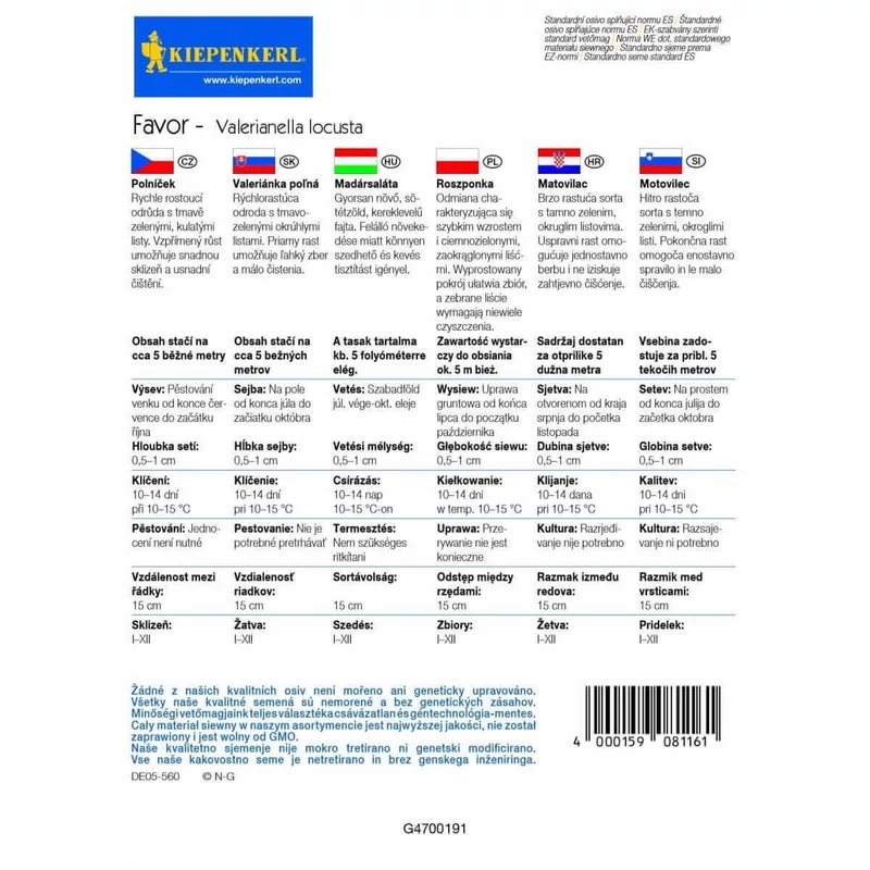 kiepenkerl madársaláta magszalag favor