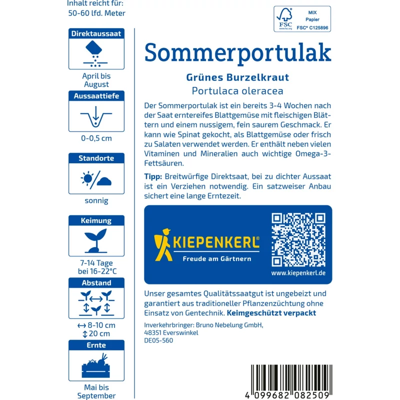 Kiepenkerl kövér porcsin vetőmag