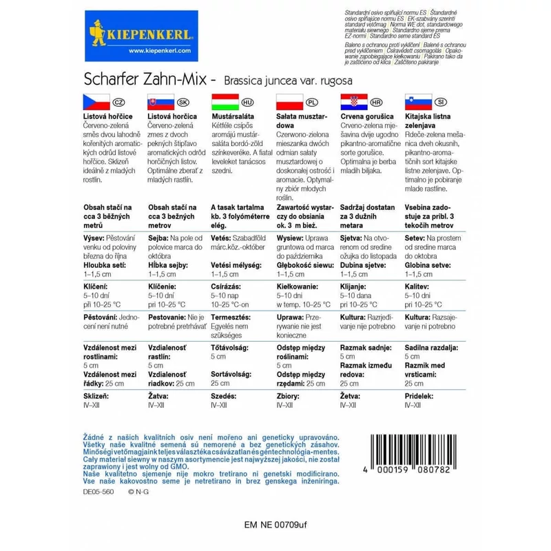 kiepenkerl vetőmag mustársaláta