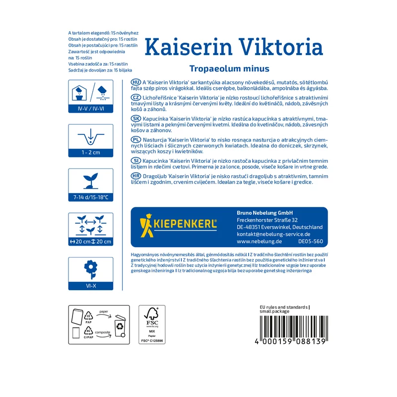 Kiepenkerl Kaiserin Victoria sarkantyúvirág vetőmag