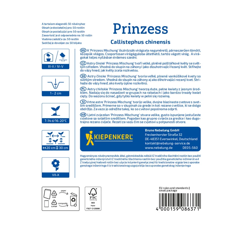 Kiepenkerl Prinzess-Mix őszirózsa vetőmag