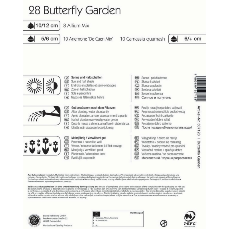 Kiepenkerl Butterfly Garden Colour Symphony virághagyma összeállítás