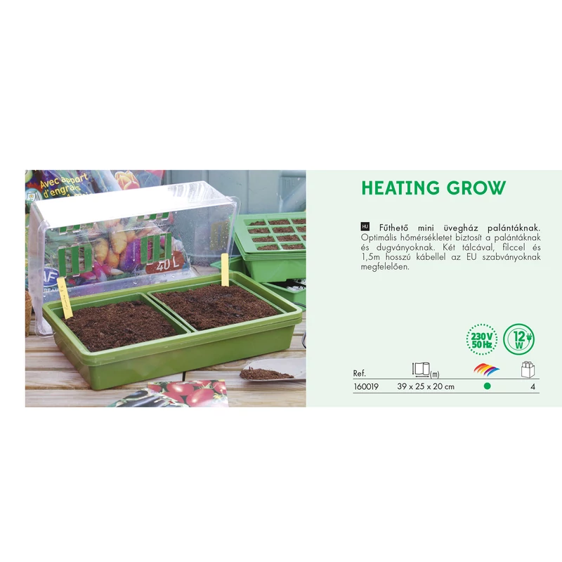 Nortene fűthető mini üvegház - Heating Grow 