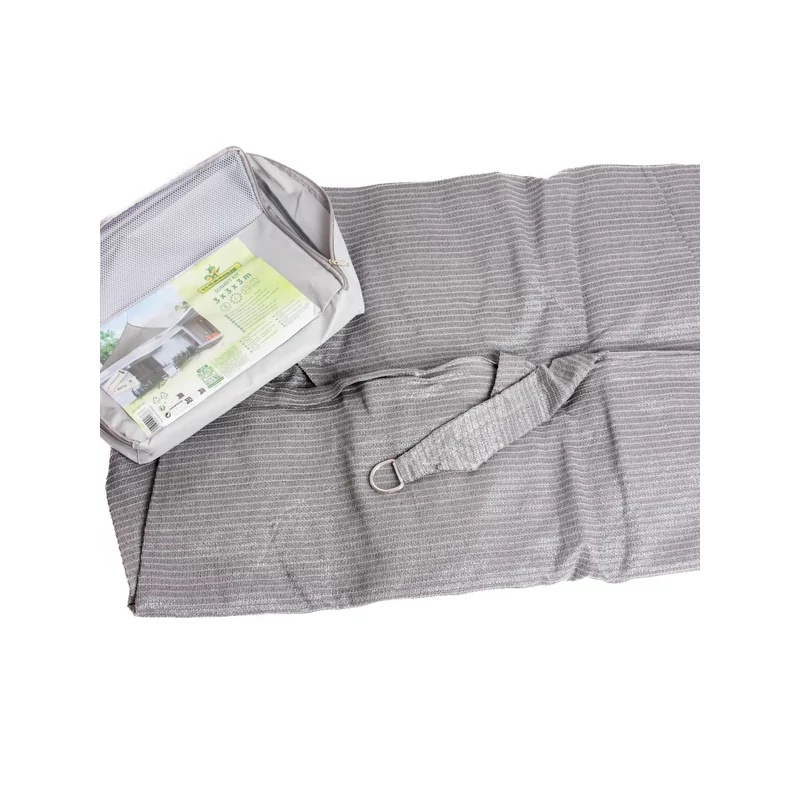 Nortene SUN-NET KIT szőtt négyzet alakú napvitorla (3,6*3,6 m) - szürke