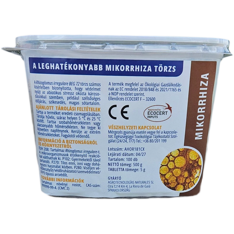 Aegis mikorrhiza tabletta - 100 szem