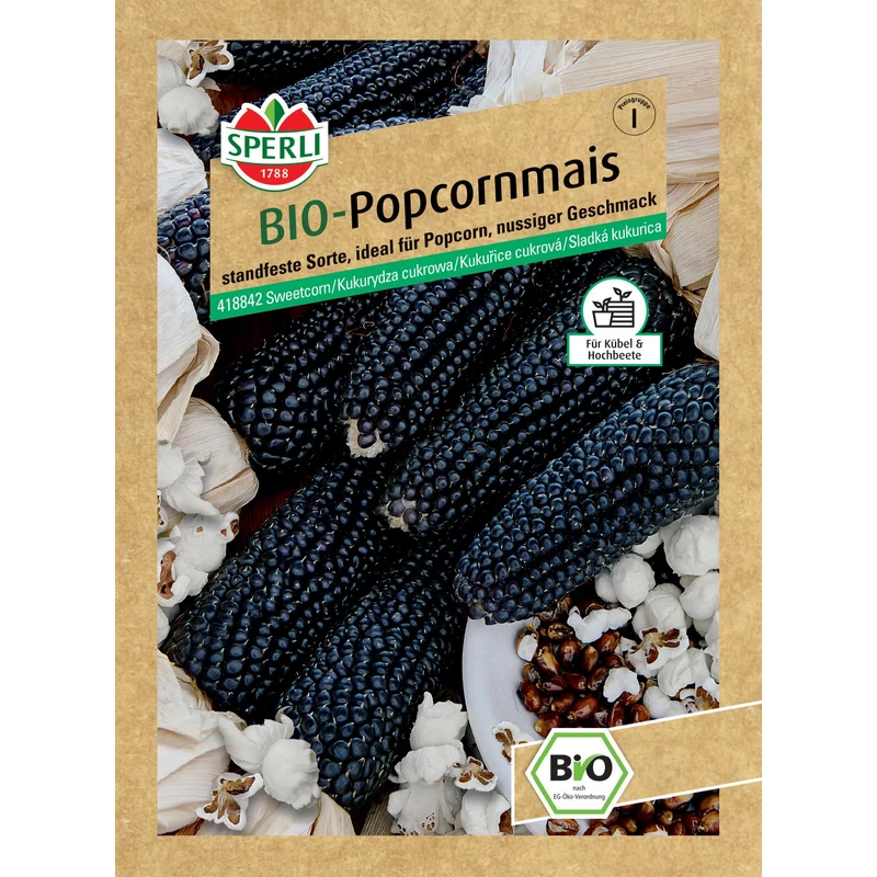 sperli bio popcorn kukorica vetőmag